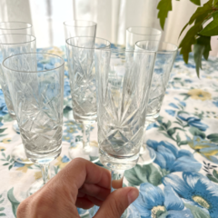 6 COPAS DE CRISTAL SÚPER TALLADO DE 13 CM X 4 CM DE DIÁMETRO en internet