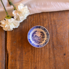 DULCERA CON ESCENA CAMPESTRE DE LOZA WOOD & SONS