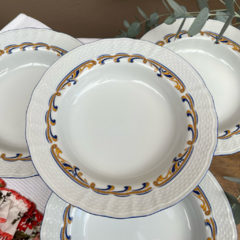SET DE 4 PLATOS HONDOS DE PORCELANA TSUJI en internet