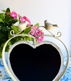 PIZARRA DE HIERRO EN FORMA DE CORAZÓN DE 32 CM DE ALTO X 20 CM DE ANCHO - tienda online