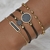 Watch Set Women 5pcs Woman Quartz Wristwatch Leather Ladies Bracelet Luxury Watch Casual Relogio Femenino Gift For Girlfriend
