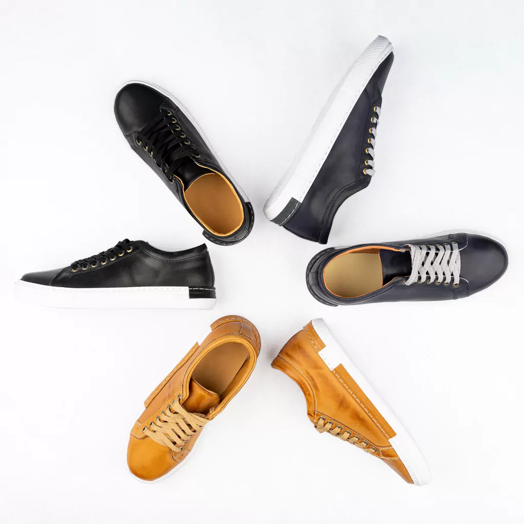 Zapatillas de cuero