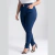 Calça Feminina Jeans Plus Size Skinny Cintura Alta Com Elastano - loja online
