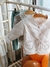 Campera Matelasse con Piel ( color Crema ) - Bamby kidss
