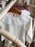 Remera con cuello de broderie ( Blanco y Rosa)