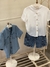 Camisa Jeans Cuello Mao