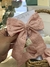 Moños Broderie Natural/Rosa - Bamby kidss