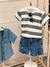 Camisa Jeans Cuello Mao - comprar online