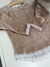 Buzo flora plush beige - tienda online