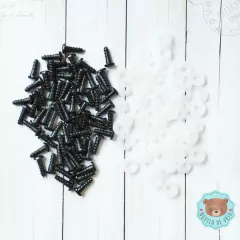 Olho oval 7x5mm - Novelo de Urso Armarinho