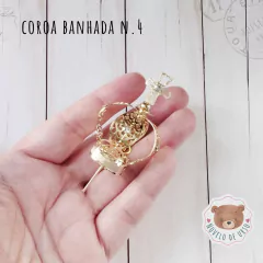 Coroa banhada n.4 para santinha na internet