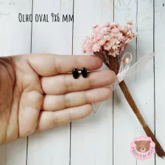 Olho oval 9x6mm