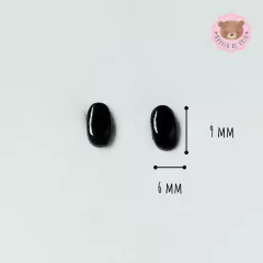 Olho oval 9x6mm - comprar online