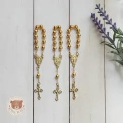 Mini terço OURO (3 unidades) - loja online