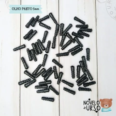 Olho preto 5mm - Novelo de Urso Armarinho