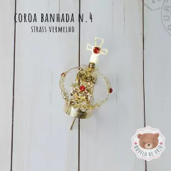 Coroa banhada n.4 para santinha - Novelo de Urso Armarinho