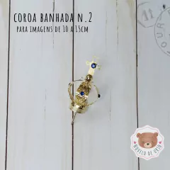 Coroa banhada n.2 para santinha