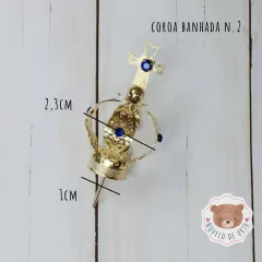Coroa banhada n.2 para santinha - comprar online