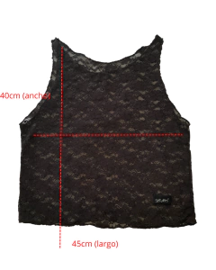 MUSCULOSA DE ENCAJE - SATURNII - tienda online