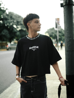 Imagen de REMERA BOXY CUELLO TEJIDO - HK
