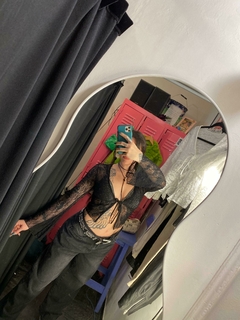TOP/SACO DE ENCAJE - NEGRO en internet