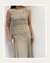 Vestido Longo Bordado Nude - comprar online