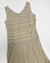 Vestido Longo Bordado Nude - comprar online