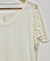 Camiseta Branca Com Manga Renda - comprar online