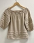 Blusa de Linho Nude Ciganinha - comprar online