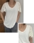 Imagem do Camiseta Branca Com Manga Renda