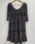 Vestido de Malha Preto com Colorido