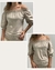 Blusa de Linho Nude Ciganinha