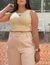 Cropped Zara Bege em Ribana