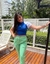 Calça com Bolsos Lateral - Verde