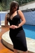 Vestido Tricô Preto Meia Taça - comprar online
