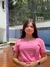 T-shirt Algodão - Rosa Pink