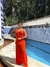 Vestido Summer Longo Laranja - Algodão