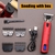 Barbeador Profissional de Cortar Cabelo Elétrico Recarregável Barbeador e Aparador de Barba-Carrinho Feliz
