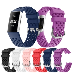 Relógio Silicone pulseira respirável Charge 3 smart watch bands accessories - comprar online