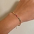 Pulseira riviera colorida banhada a ouro 18k