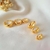 Trio de argolas lisas oval banhado a ouro 18k na internet