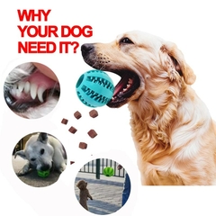 Soft Pet Dog Toys Toy Funny Interactive Elasticity Ball Dog Chew Toy For Dog Tooth Clean Ball Food Extra-tough Rubber Ball Dog - AZESHOP