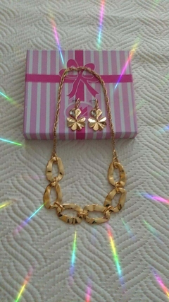 Conjunto colar e brinco