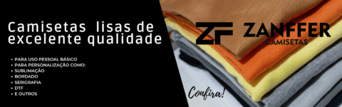 Carrusel Camisetas lisas para sublimação / DTF / poliéster / algodão 