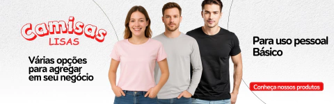 Carrusel Camisetas lisas e estampadas , para vários segmentos de personalização ou para uso pessoal básico. 