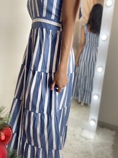 VESTIDO BLUE LISTRAS - AME CLOSET