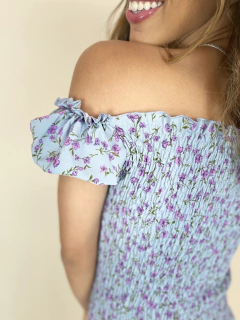 VESTIDO LASTEX FLORZINHA - loja online