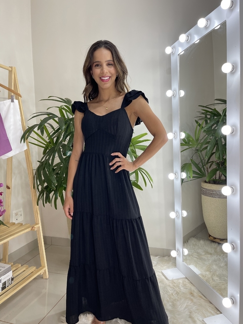 VESTIDO LONGO LASTEX