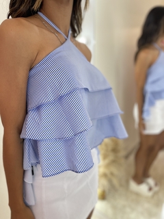 CROPED BABADO LISTRAS - AME CLOSET