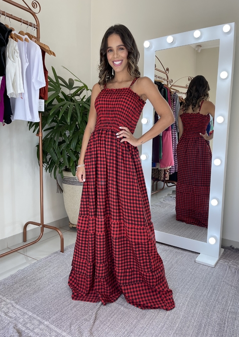 VESTIDO XADREZ RED